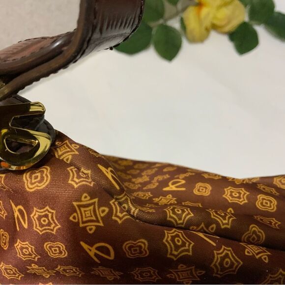 Alfred Durante Signature Design Exclusive Allover Design Sateen Bag NWOT - Picture 9 of 16